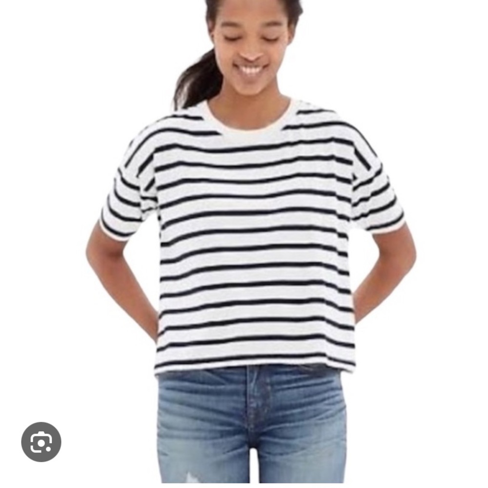 Madewell Cropped Striped T-Shirt